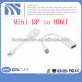 Blanco Mini DP a HDMI Cable adaptador macho a hembra para Apple Macbook